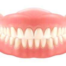 3D illustration for full dentures