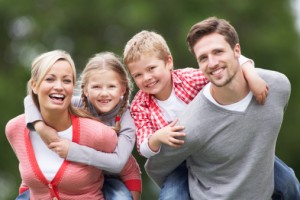 smiling family